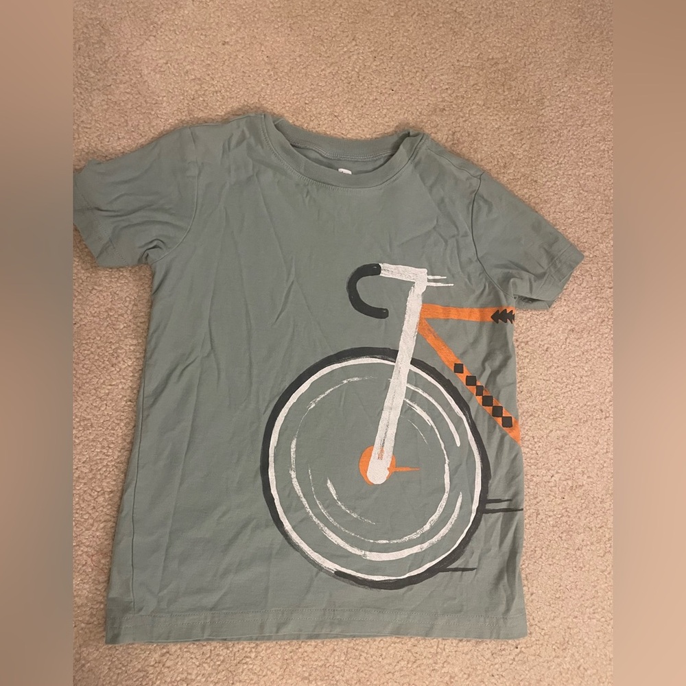 Tea Collection Green Bicycle Graphic Tee